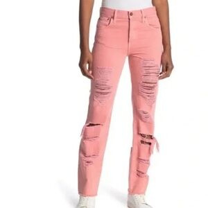 Alice + Olivia Genevieve Double Ripped Jeans Size 26